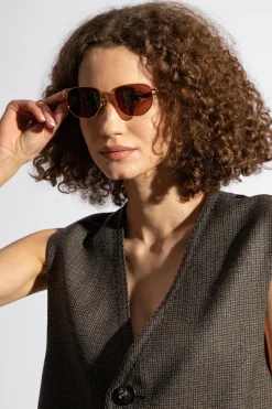 Bottega Veneta GOLD Sunglasses