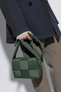Bottega Veneta GREEN ‘Cassette Small’ shoulder bag