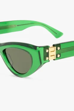 Bottega Veneta GREEN Cat eye sunglasses
