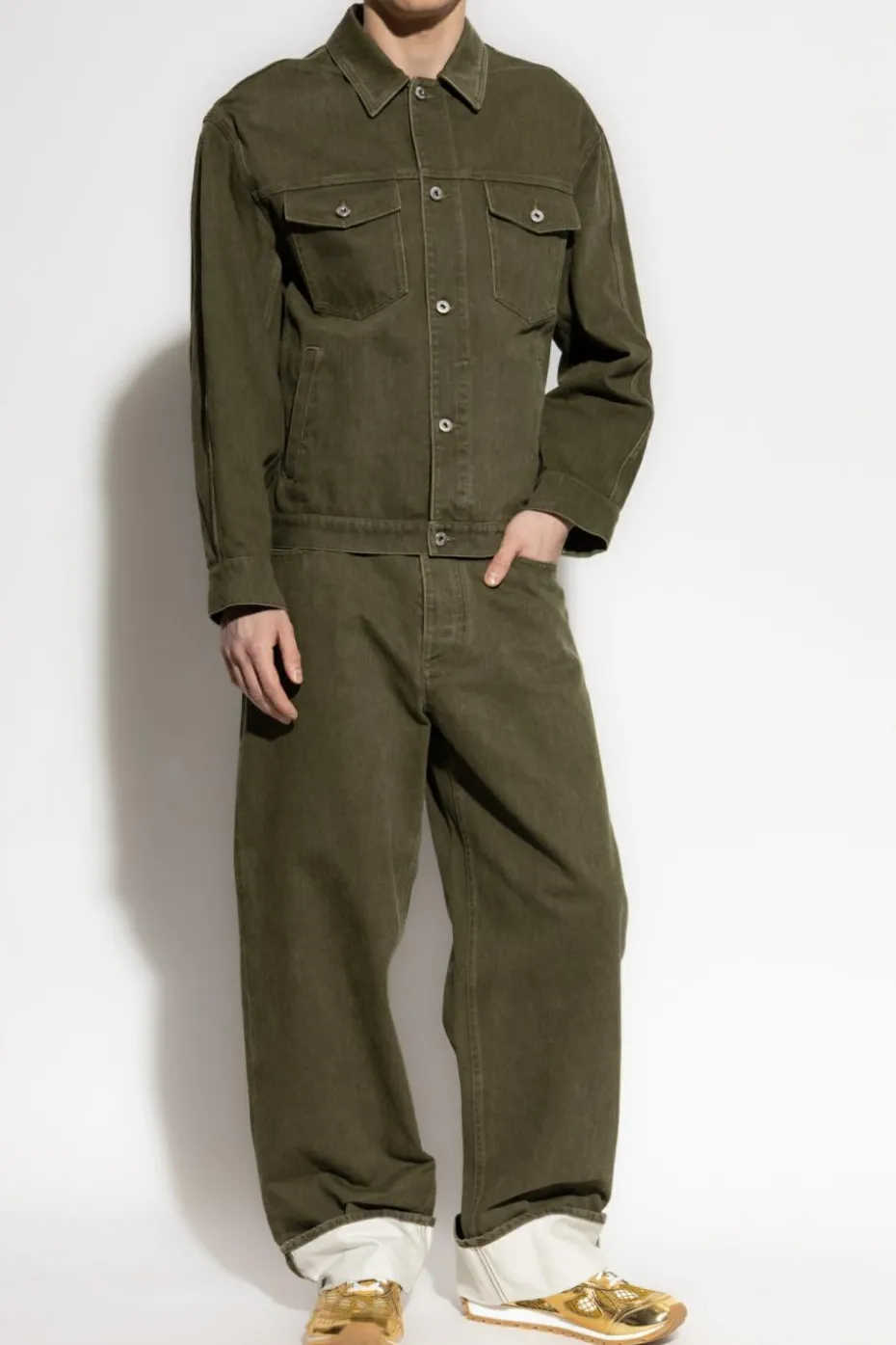 Bottega Veneta GREEN Jeans with pockets