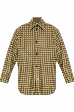 Bottega Veneta GREEN Leather shirt