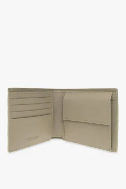 Bottega Veneta GREEN Leather wallet with ‘Intrecciato’ weave