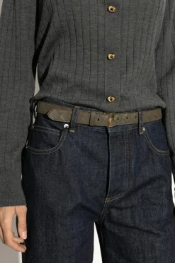 Bottega Veneta GREEN Leather belt