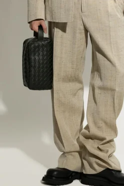 Bottega Veneta GREEN Leather wash bag
