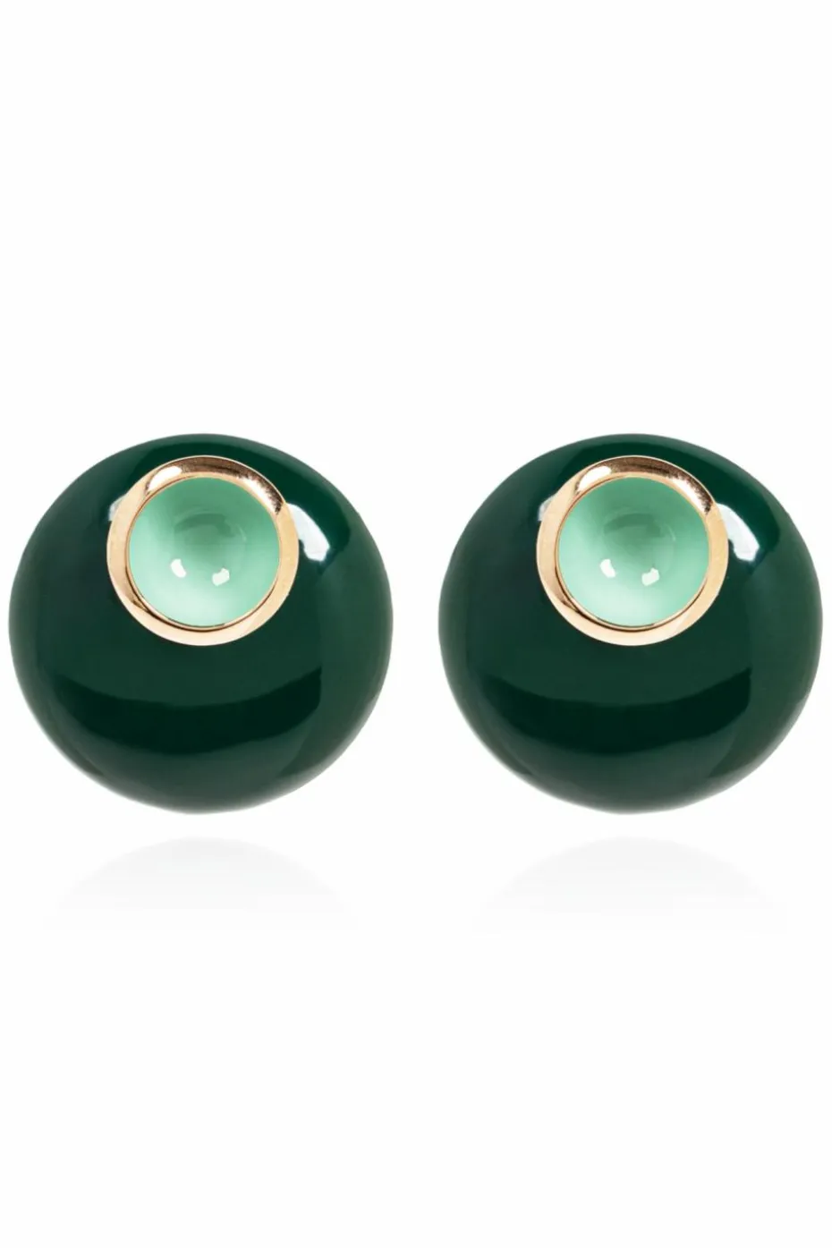 Bottega Veneta GREEN Round earrings