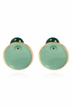 Bottega Veneta GREEN Round earrings