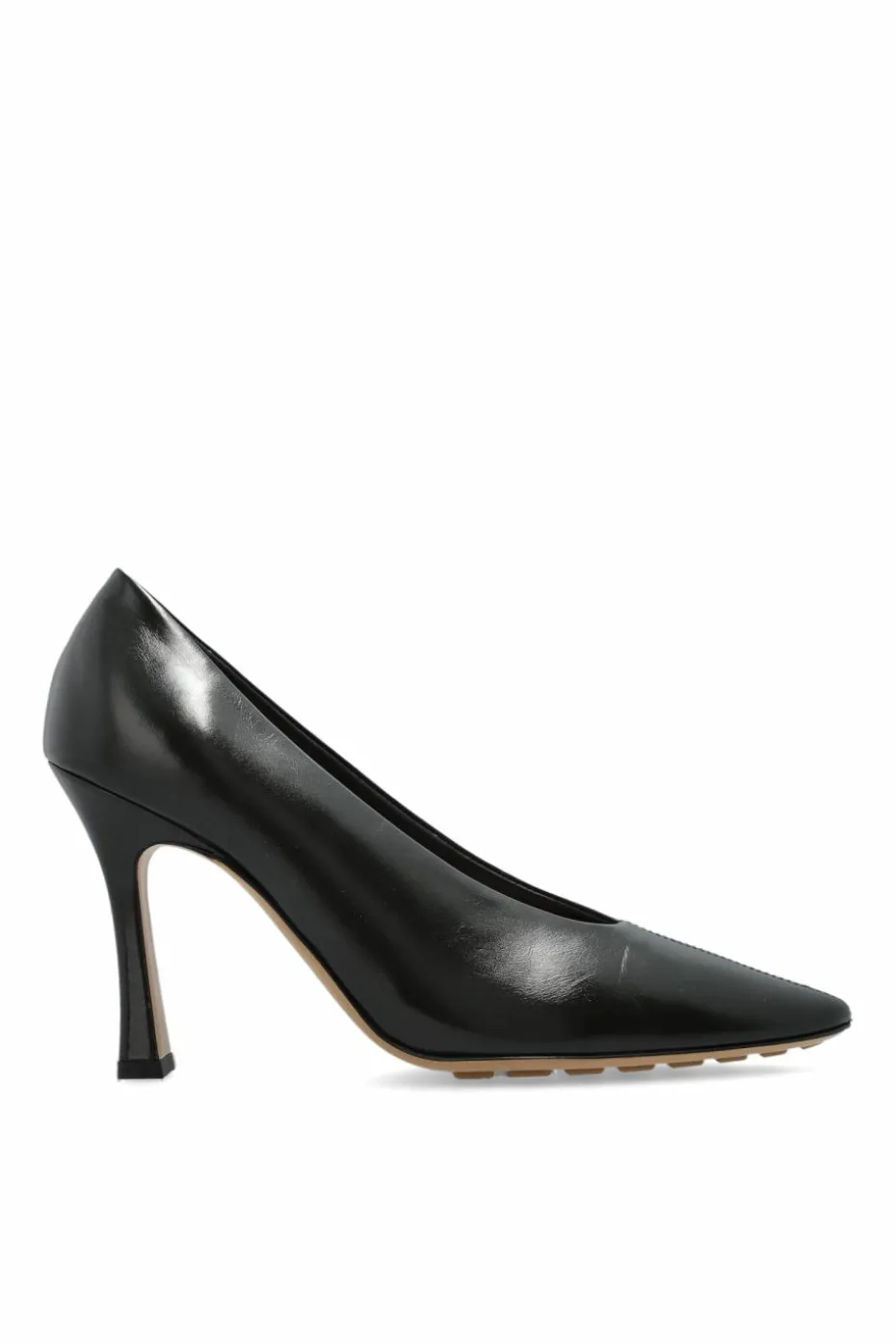 Bottega Veneta GREEN 'Sofia' leather heeled shoes