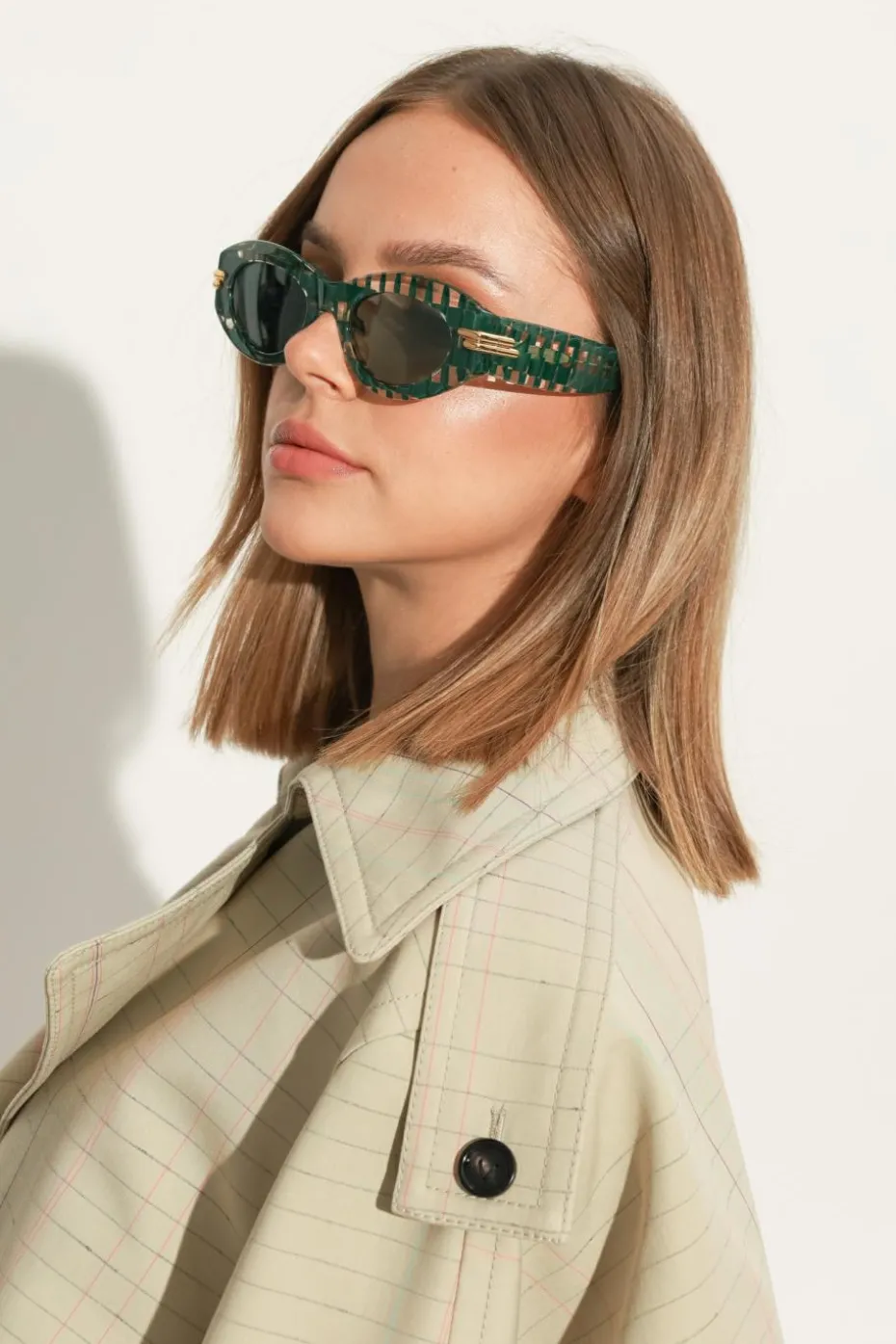 Bottega Veneta GREEN Sunglasses