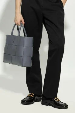 Bottega Veneta GREY ‘Arco Medium’ shopper bag