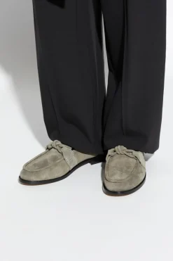Bottega Veneta GREY "Astaire" loafers shoes