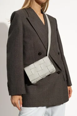 Bottega Veneta GREY ‘Cassette Small’ shoulder bag
