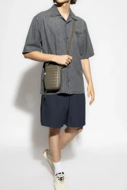 Bottega Veneta GREY Denim short-sleeve shirt