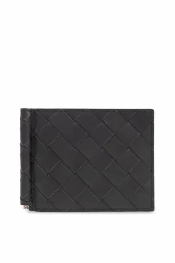 Bottega Veneta GREY Leather bifold wallet