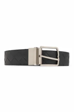 Bottega Veneta GREY Reversible belt in leather