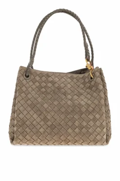 Bottega Veneta GREY Shoulder bag `Parachute Large`