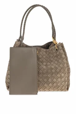 Bottega Veneta GREY Shoulder bag `Parachute Large`