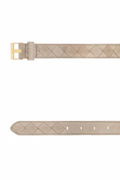 Bottega Veneta GREY suede belt