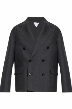 Bottega Veneta GREY Wool double-breasted blazer