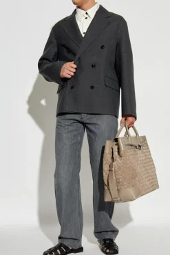 Bottega Veneta GREY Wool double-breasted blazer