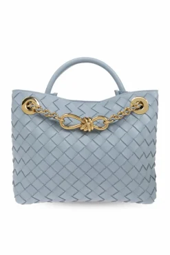 Bottega Veneta light blue āAndiamo Smallā Shoulder Bag