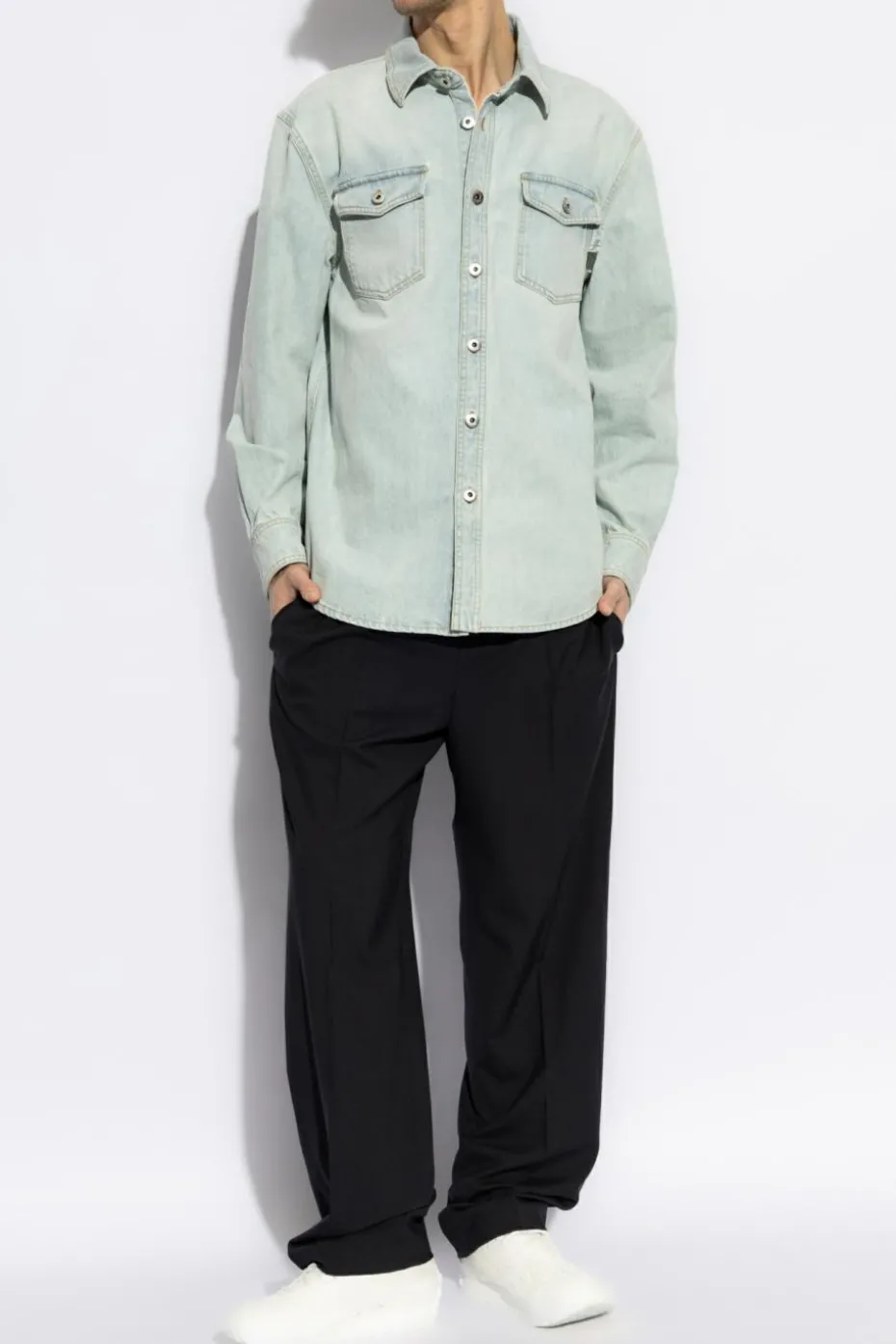 Bottega Veneta light blue Denim shirt