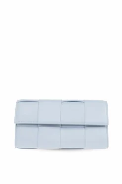 Bottega Veneta light blue Leather Folding Wallet