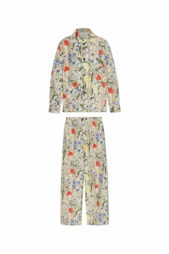 Bottega Veneta MULTICOLOUR Two-piece pajama with floral motif