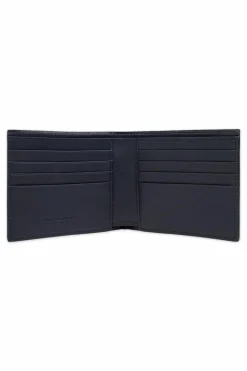 Bottega Veneta NAVY BLUE Leather Folding Wallet
