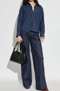 Bottega Veneta NAVY BLUE Wool shirt