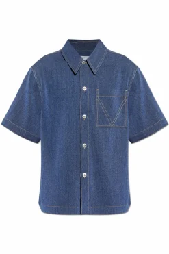 Bottega Veneta NAVY BLUE Shirt with pocket
