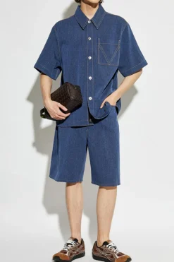 Bottega Veneta NAVY BLUE Shirt with pocket