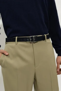 Bottega Veneta NAVY BLUE Leather belt