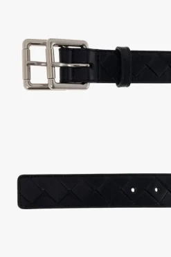 Bottega Veneta NAVY BLUE Leather belt