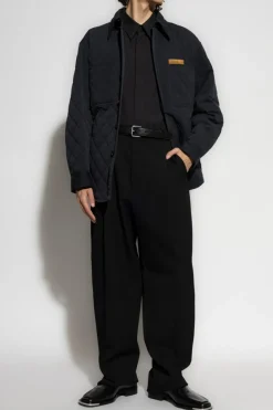 Bottega Veneta NAVY BLUE Quilted jacket with pockets
