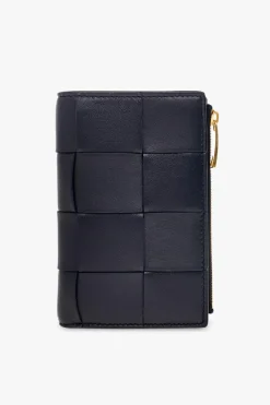 Bottega Veneta NAVY BLUE Leather wallet