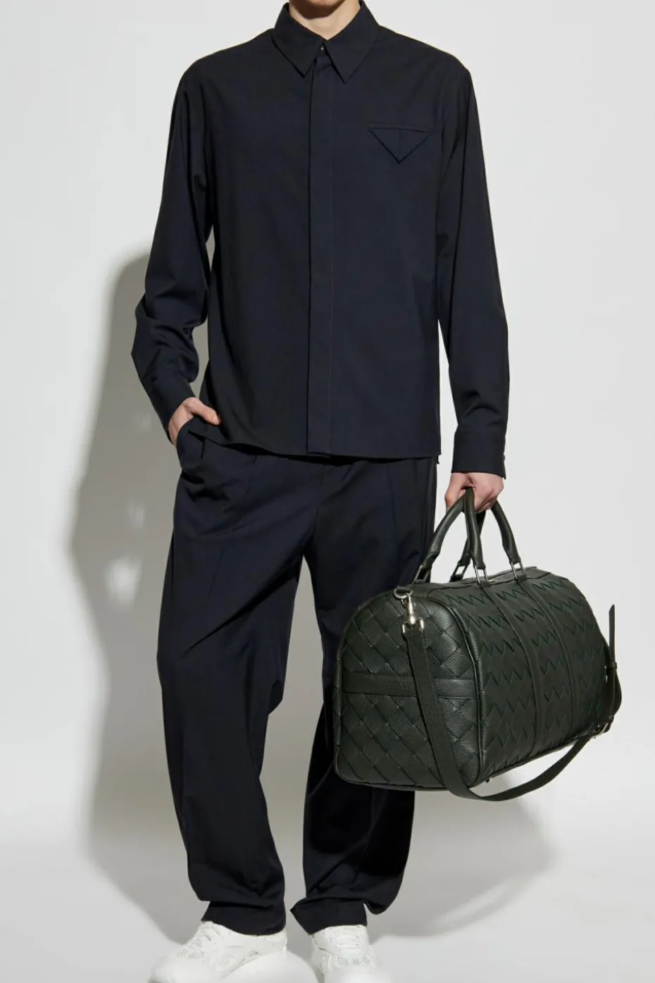 Bottega Veneta NAVY BLUE Wool shirt