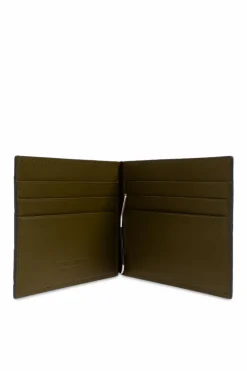 Bottega Veneta NAVY BLUE Leather Foldable Wallet