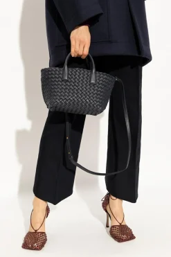 Bottega Veneta NAVY BLUE ‘Cabat Mini’ shopper bag