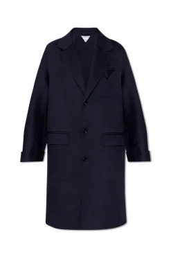 Bottega Veneta NAVY BLUE Wool coat