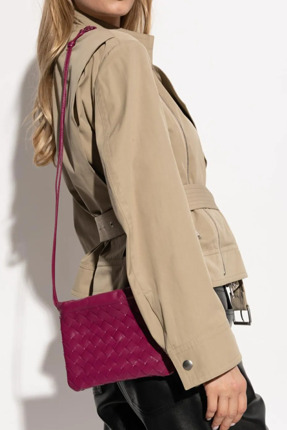 Bottega Veneta PINK Leather shoulder bag