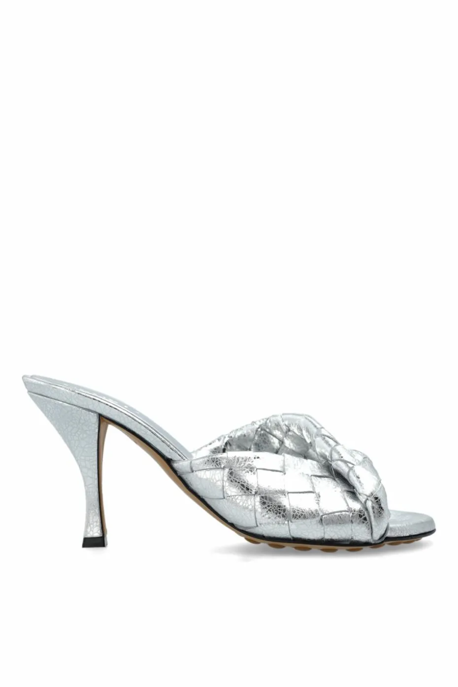 Bottega Veneta SILVER Blink heeled mules