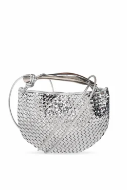 Bottega Veneta SILVER Handbag Sardine Mini