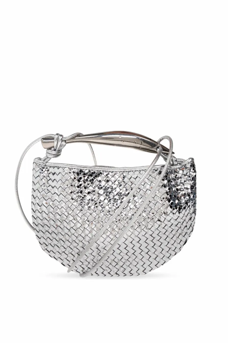 Bottega Veneta SILVER Handbag Sardine Mini