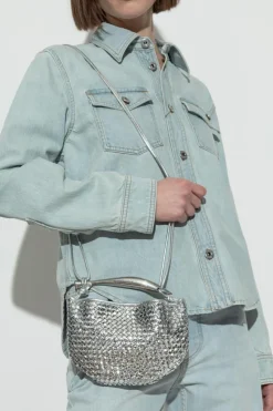 Bottega Veneta SILVER Handbag Sardine Mini