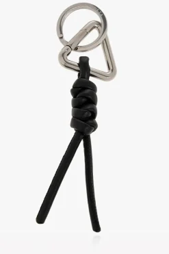 Bottega Veneta SILVER Leather keyring