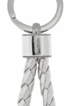 Bottega Veneta SILVER Leather keyring