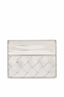Bottega Veneta SILVER Leather card case