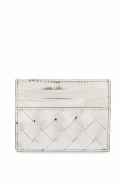 Bottega Veneta SILVER Leather card case