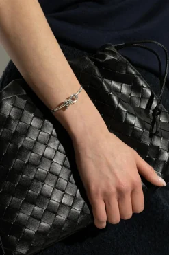 Bottega Veneta SILVER Silver bracelet with signature knot