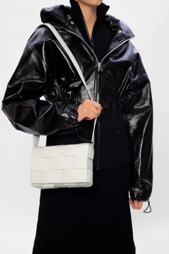 Bottega Veneta WHITE ‘Cassette’ shoulder bag